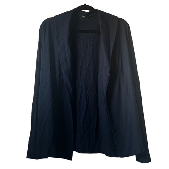 J. Crew 365 The Stretch Modal Blend Shawl Navy Cardigan Size L - Picture 3 of 12